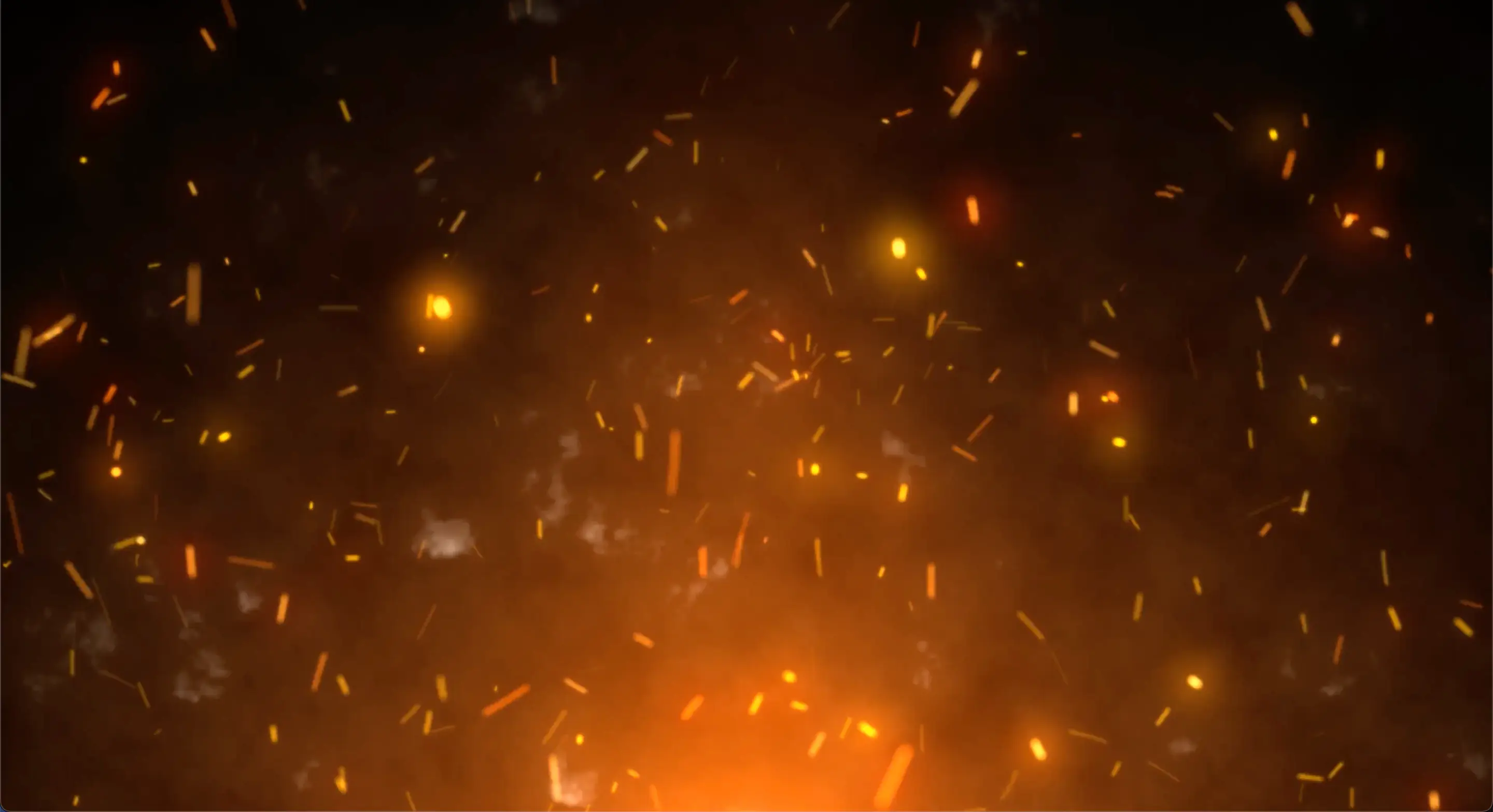 Orange Sparks Background